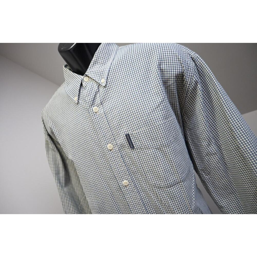 VTG Abercrombie & Fitch Plaid Dress Shirt Big Shirt Button Up Mens Large